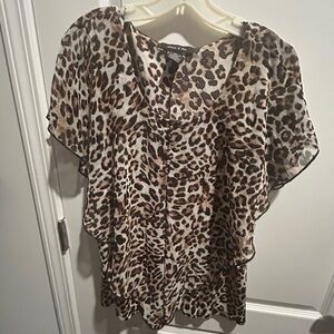 a new day Animal Print Blouse
